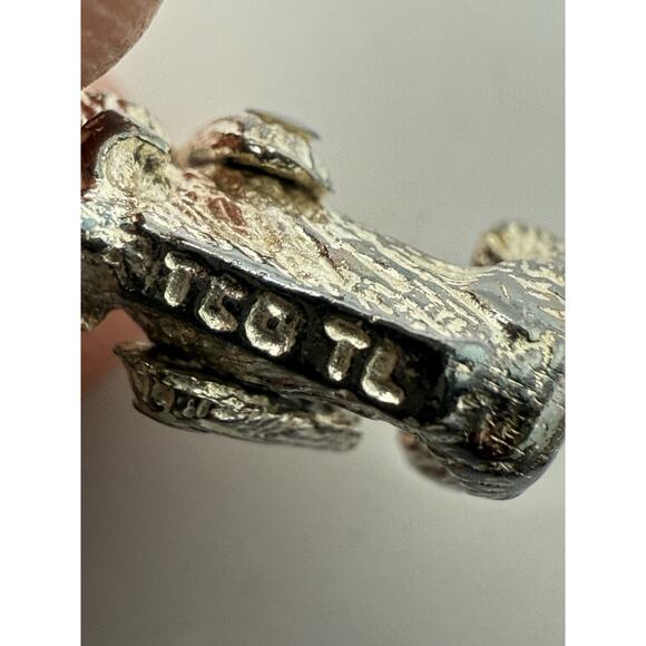 Tiffany & Co Sterling Charm Pendant VINTAGE Teddy Bear Articulate Moveable Arms - Picture 3 of 5